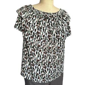 Womens Top Size Medium MultiColor Avante Garde Indie Business Casual Everyday
